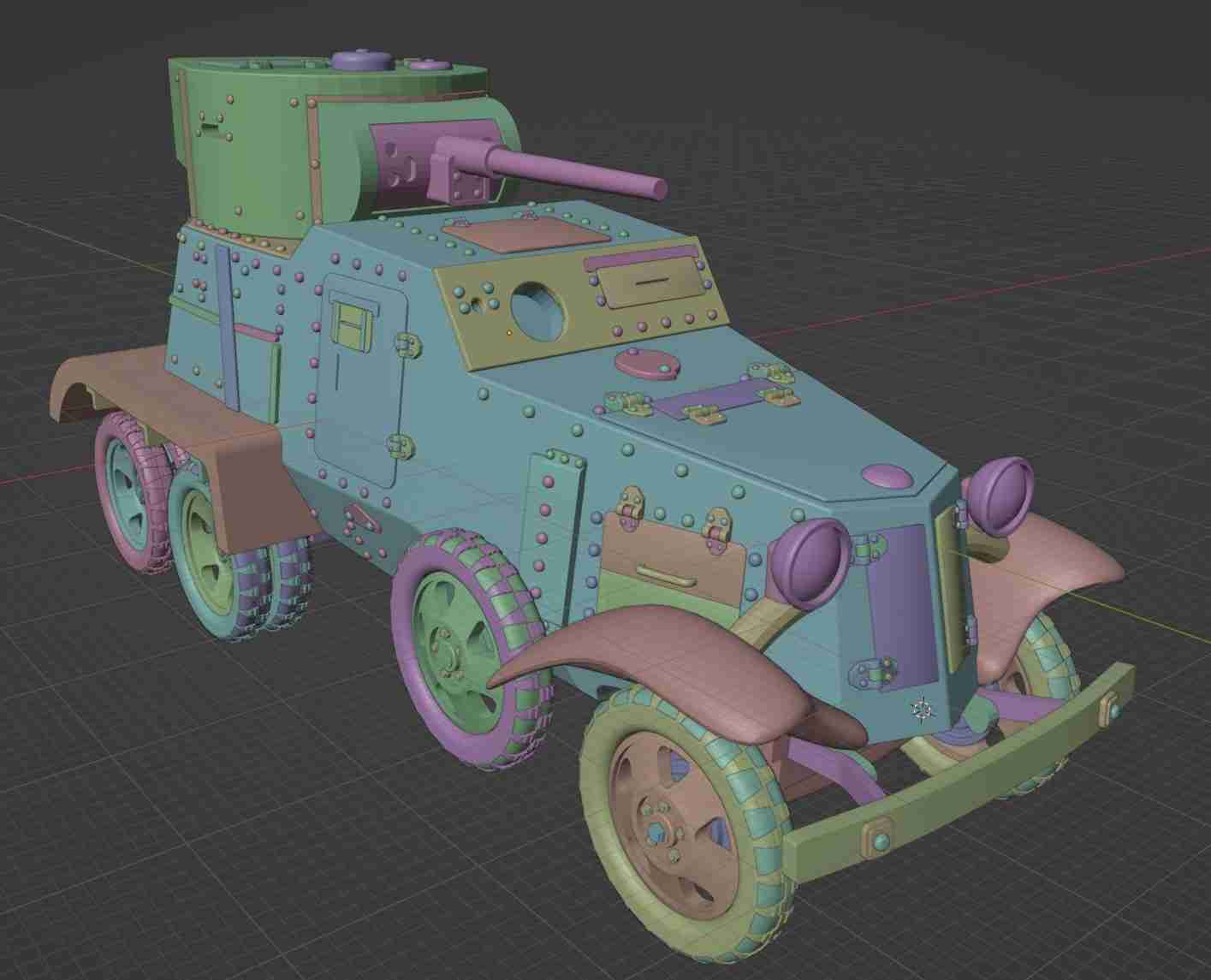 BA3 28mm Scale Vehicle 3D models download Creality Cloud