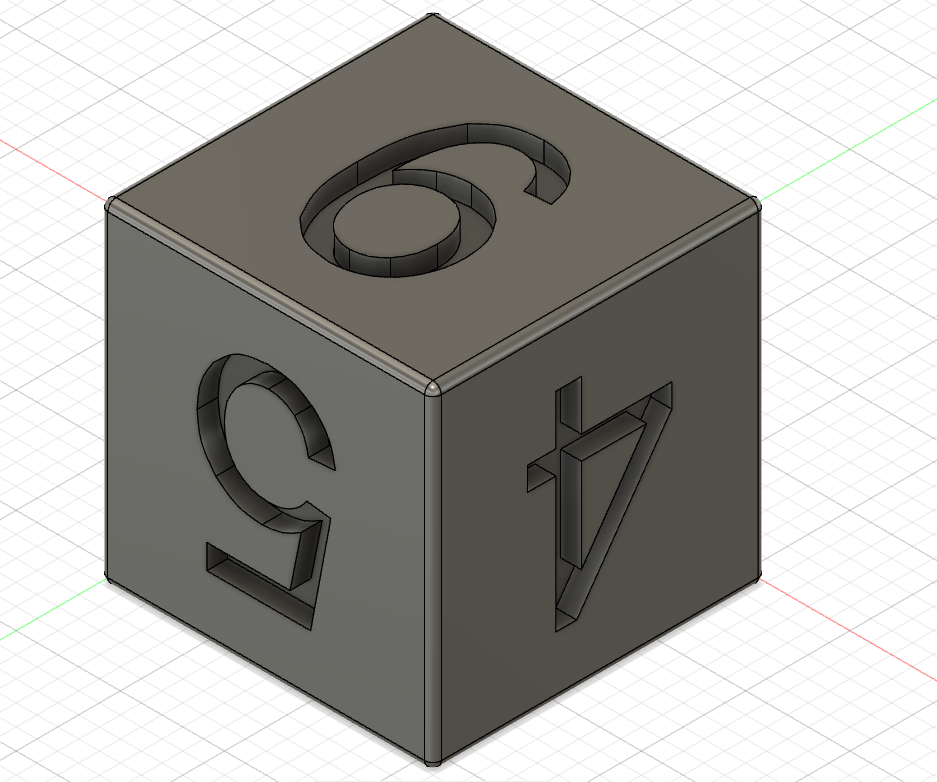 16 mm 6 sided die | 3D models download | Creality Cloud