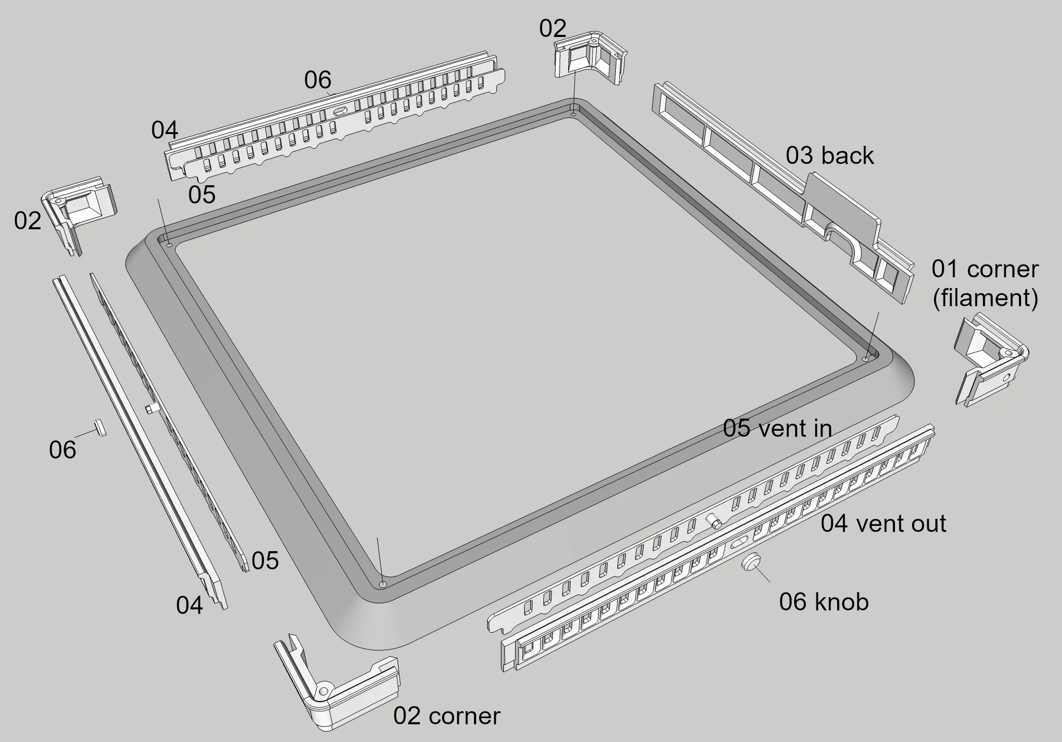 Vented Plastic Riser 3D Printer Files | 3MF File | K1C Vented Riser with side filament hole ...