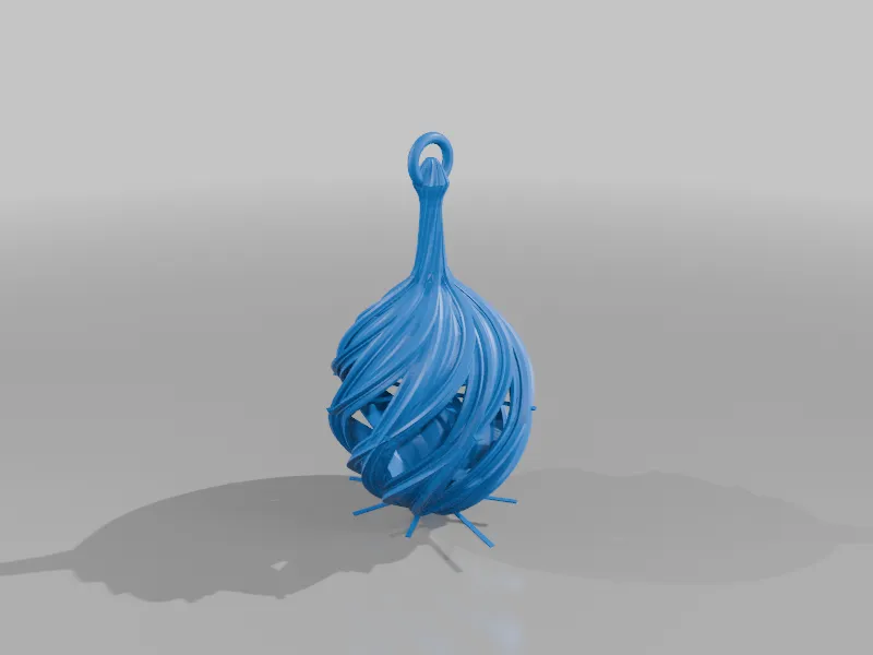 Double Spiral Christmas Bulb