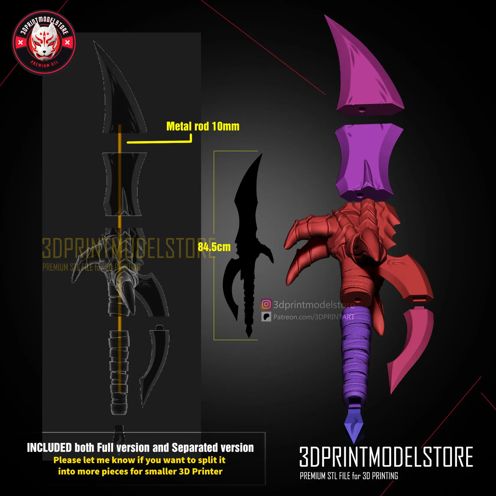 Solo Leveling - Kasaka Venom Fang Dagger Knife - Anime