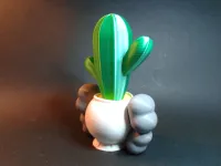 KAWS PLANTER WITH CACTUS (DIVIDED BY COLOURS)-1