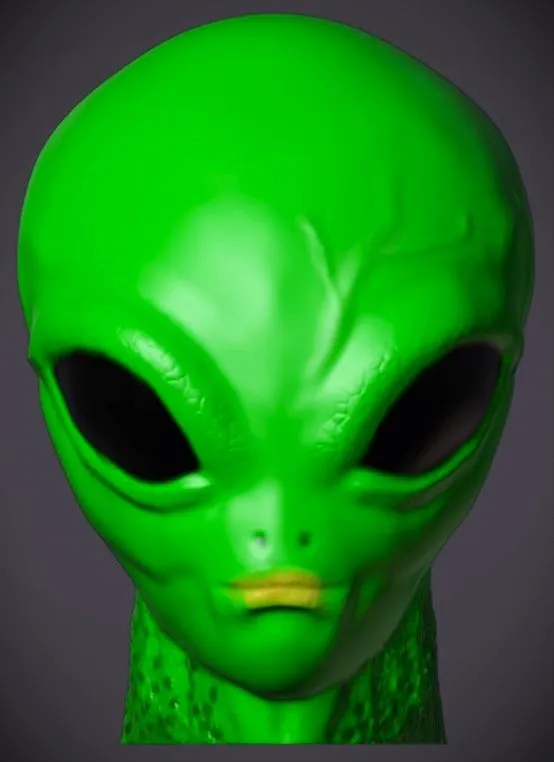 Alien Head Home, Office, Car Dashboard& Halloween Decoration-3