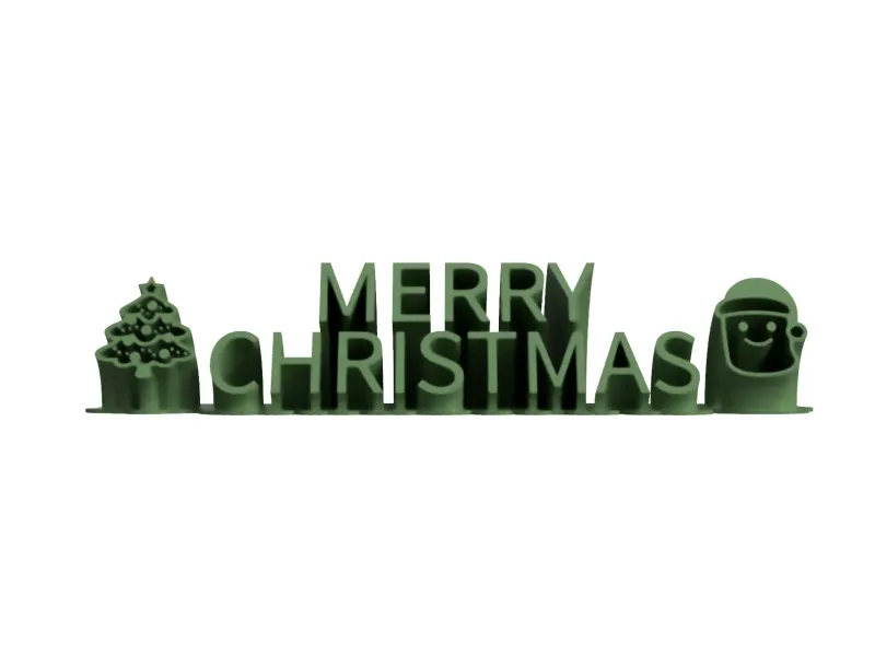 Merry Christmas Name Plate