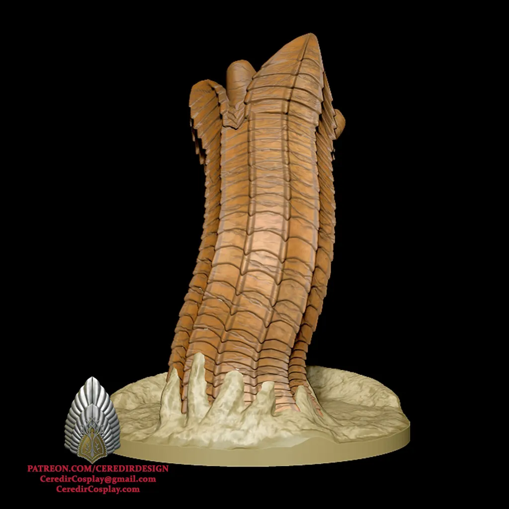 Dune Sandworm Dice Tower 3D DIGITAL DOWNLOAD