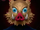 Inosuke Mask - Demon Slayer Cosplay Helmet - Kimetsu Zaiba-5