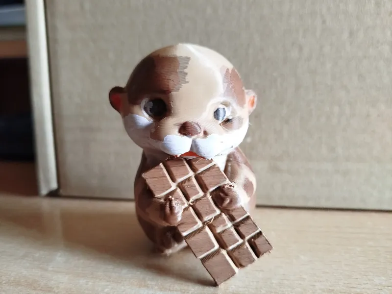 Otter in Chocolade