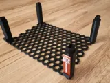 Filament spool roll storage rack with label by Kgball-3