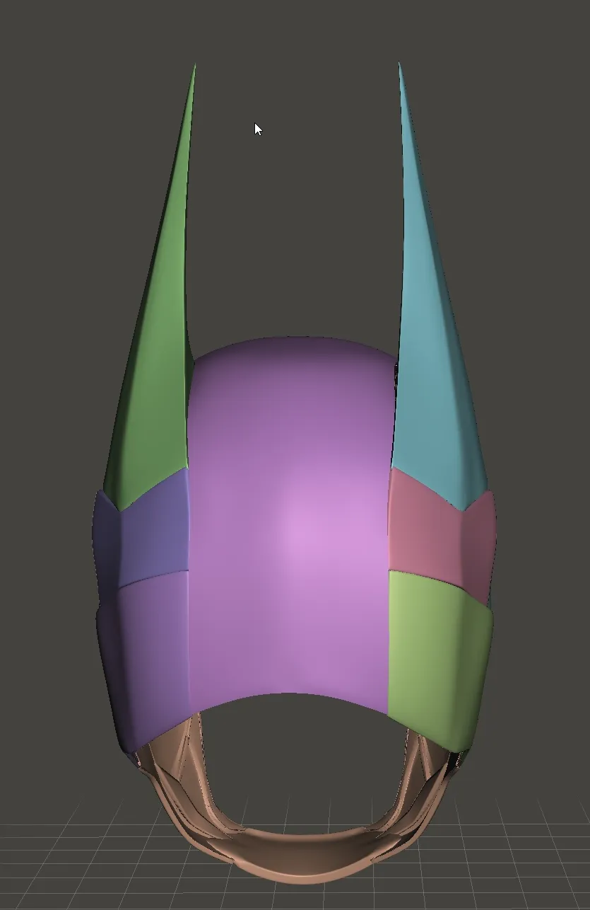 Batman - Wearable Cowl V2 (for smaller printers)