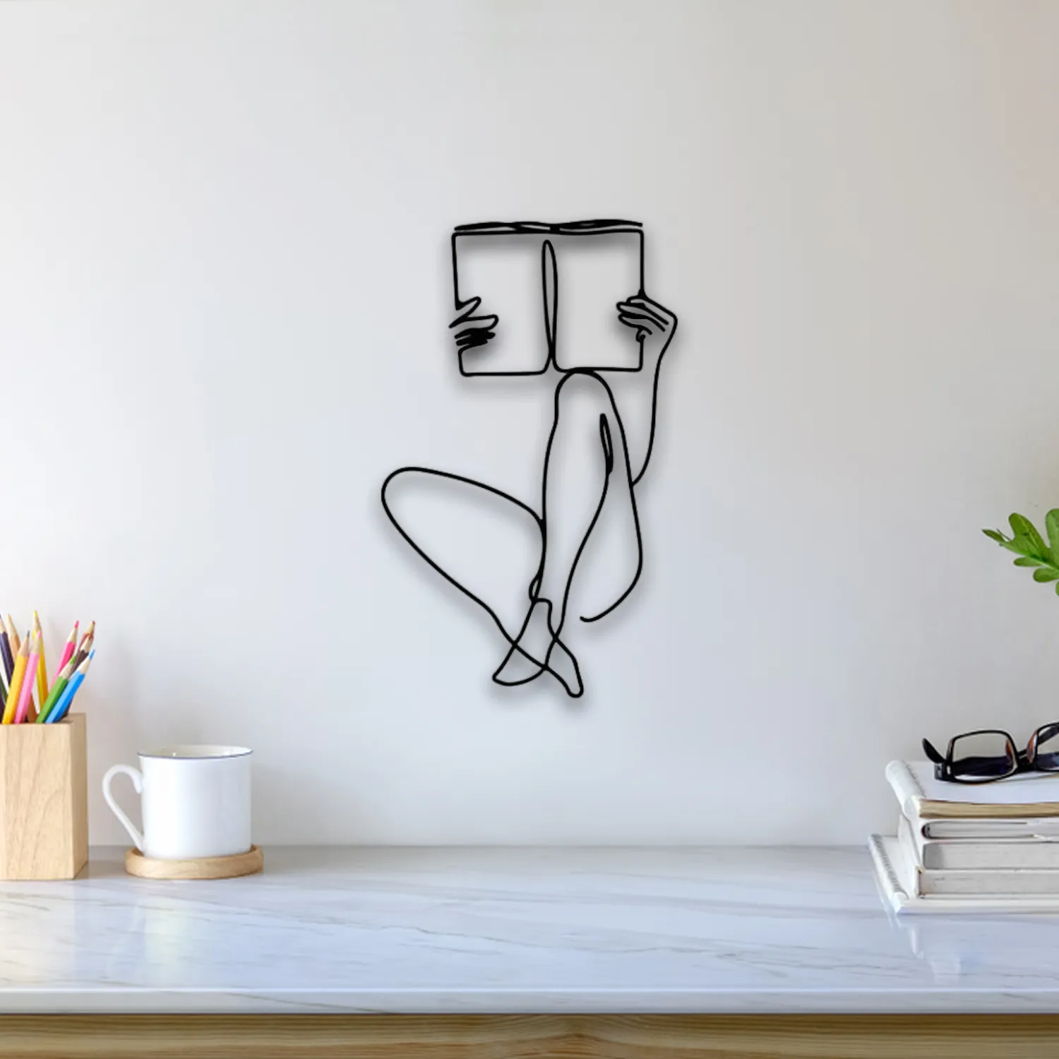 Reading Book Wall Art