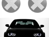 BMW Série 3 (E46) 2 Pcs Décoration de phares nid d'abeille n-3