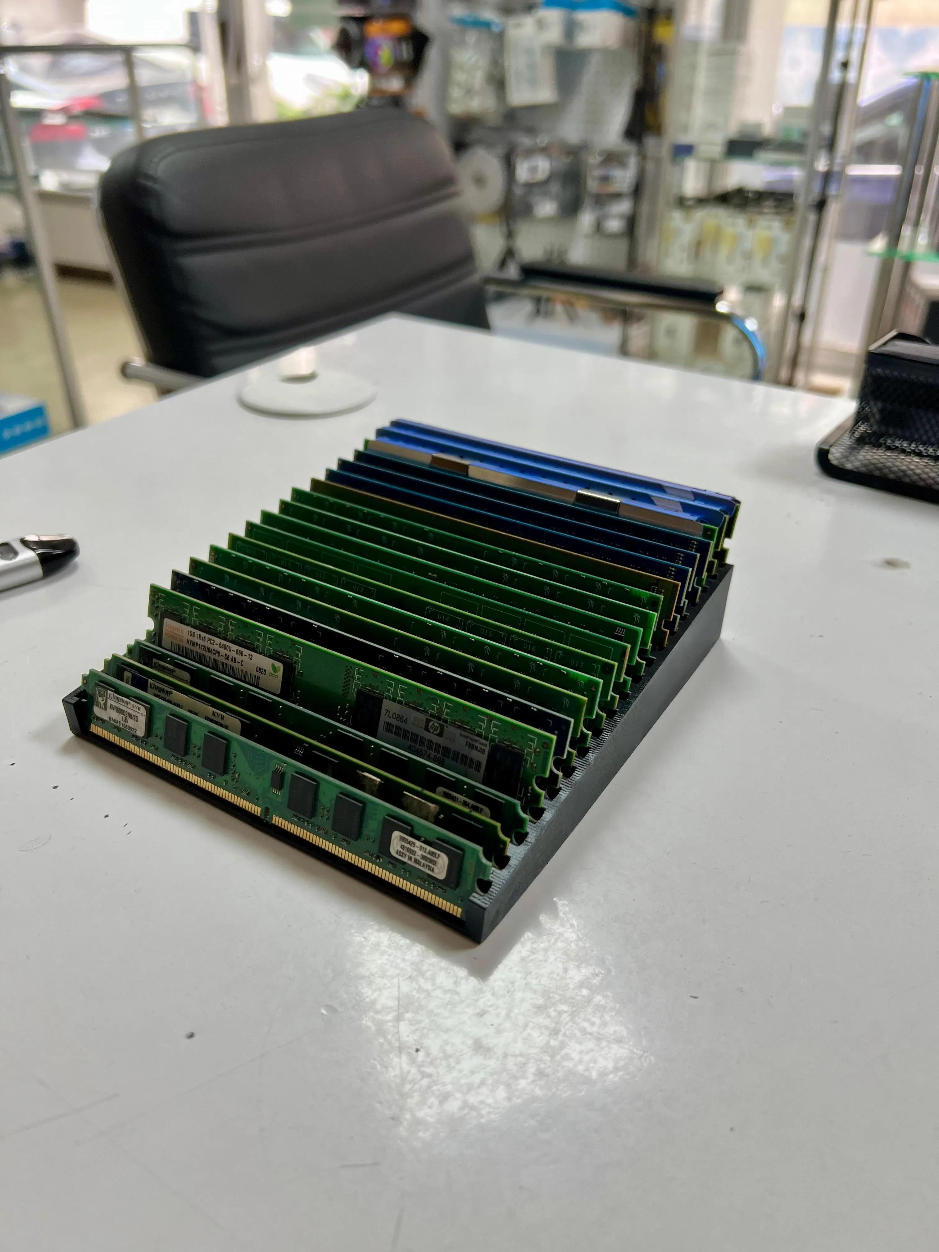 desktop computer ram memory stand holder easy printing