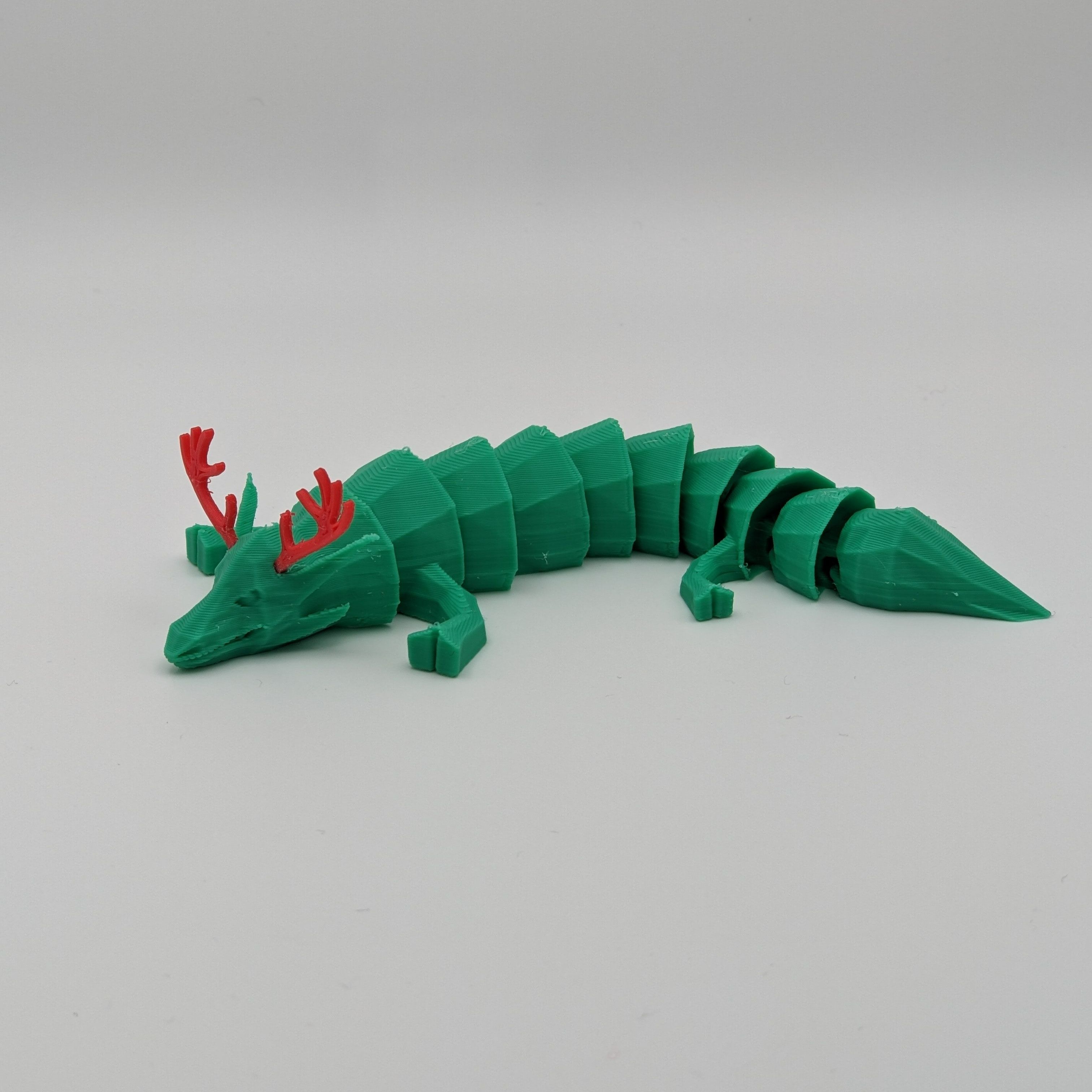 Christmas Articulated Dragon | 3D models download | Creality Cloud