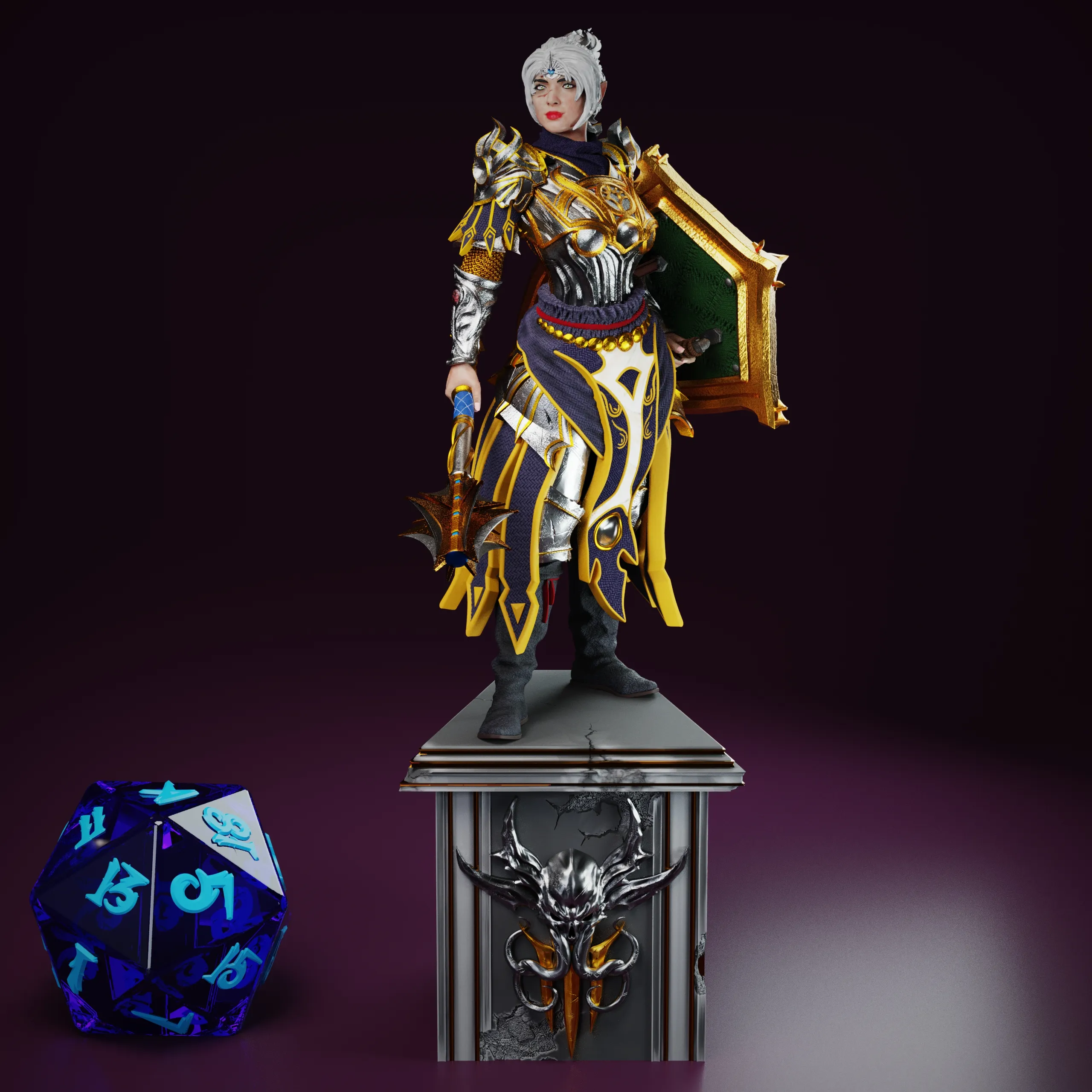 Shadowheart BG3 - tabletop 32mm and 75mm mini