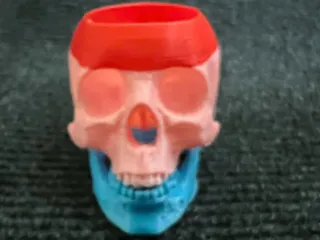 Skull plant pot