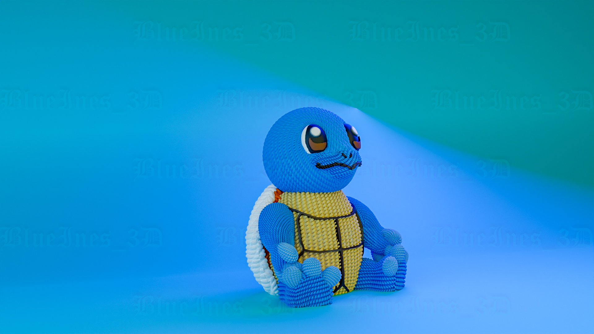 Crochet Knitted Squuuirtle...! | 3D models download | Creality Cloud