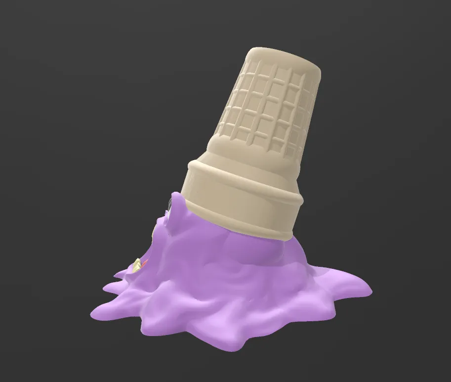 creepy melting ice cream