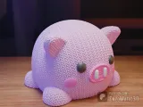 knitted pig squishmallow - 3MF - STL-0