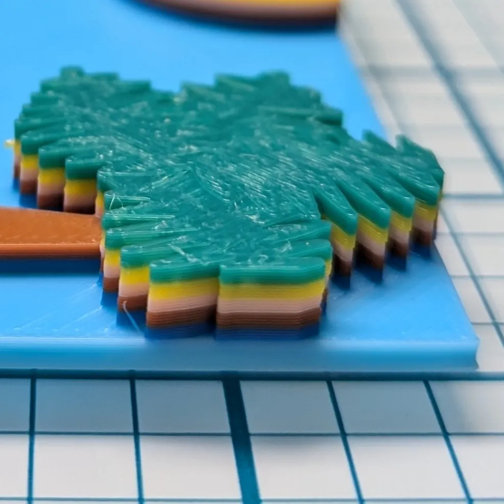 Color-by-Layers! Beach Magnet