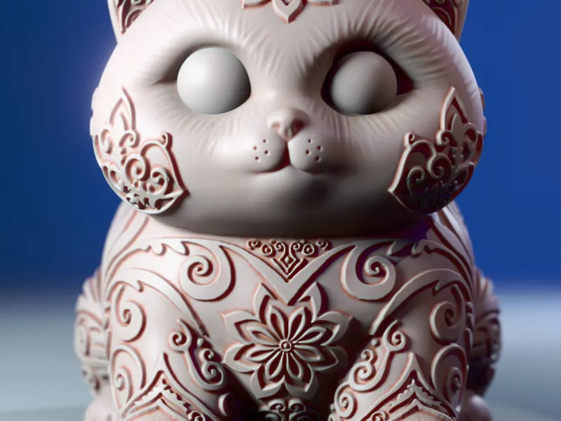 Ornamental Cat 🐱✨ – Elegant & Whimsical Collectible