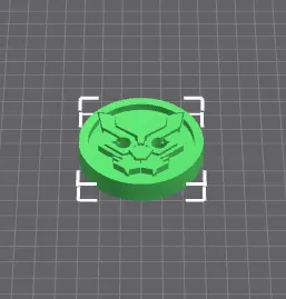 Black Panther button 
