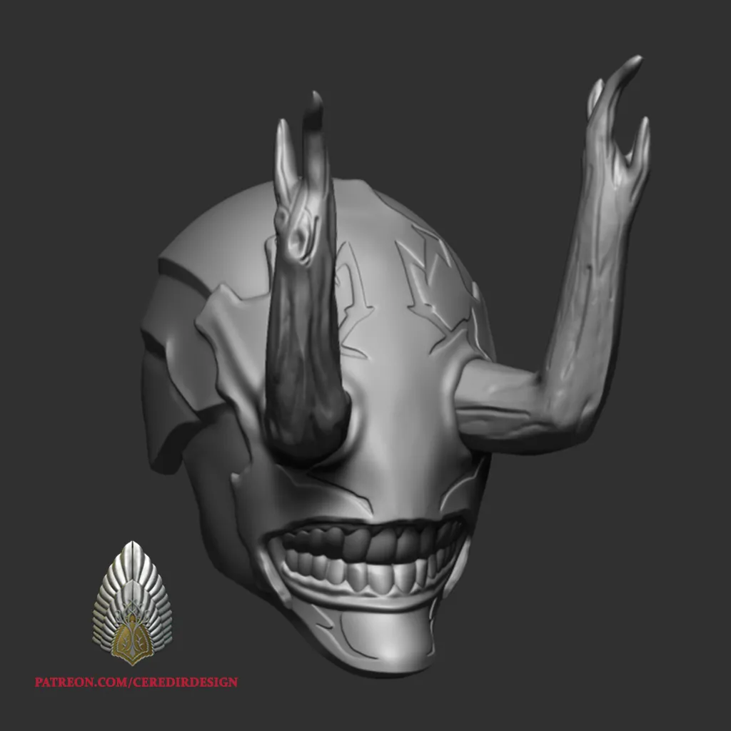 Characters & Creatures STL Download - Hanami of Jujitsu Kaisen Mask 3d ...