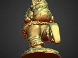 skating santa statue-2