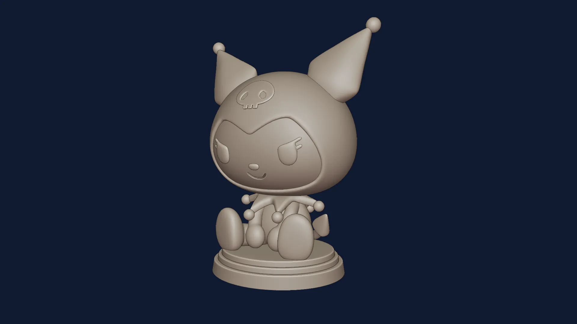 Kuromi Hello Kitty figure