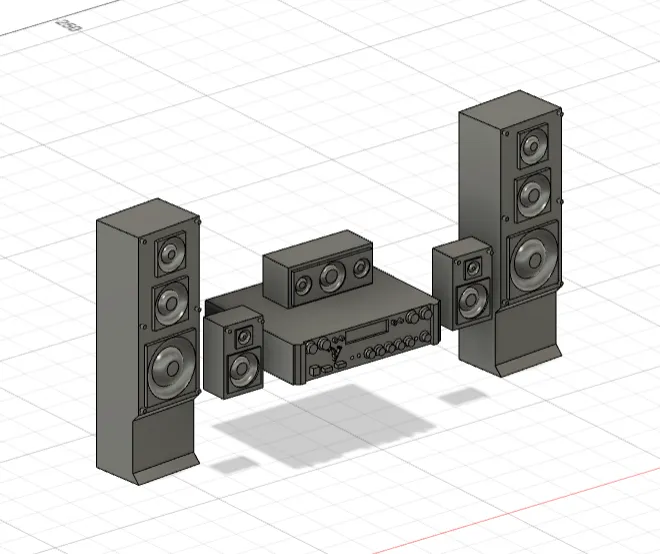 1/24 Systeme cinéma maison / Home theater system