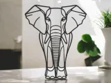 Elephant Line Art - Desktop Line Art-2