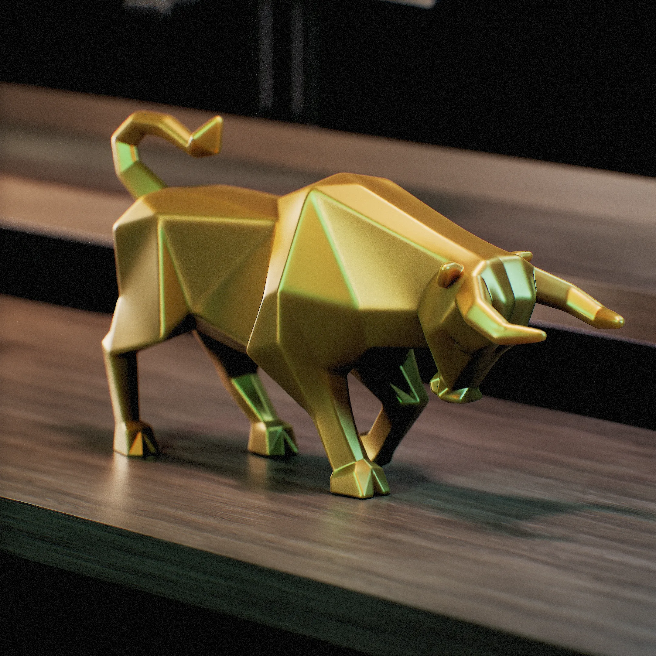 Toro Poligonal - Polygon Bull - Low poly