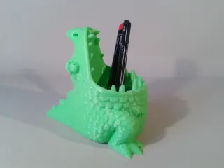 Cute dino pen jar, desk pot, pencil case