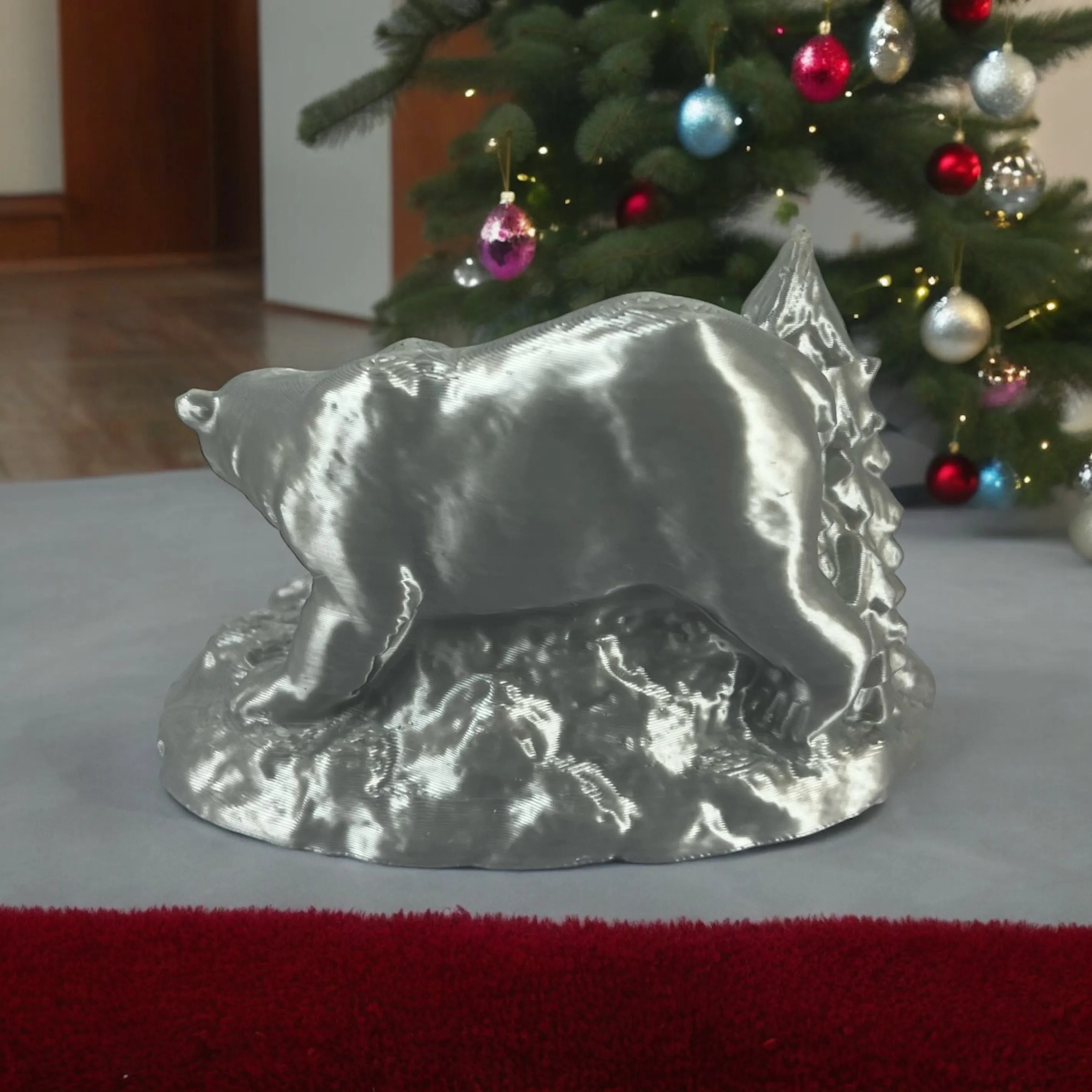 Oso polar navideño