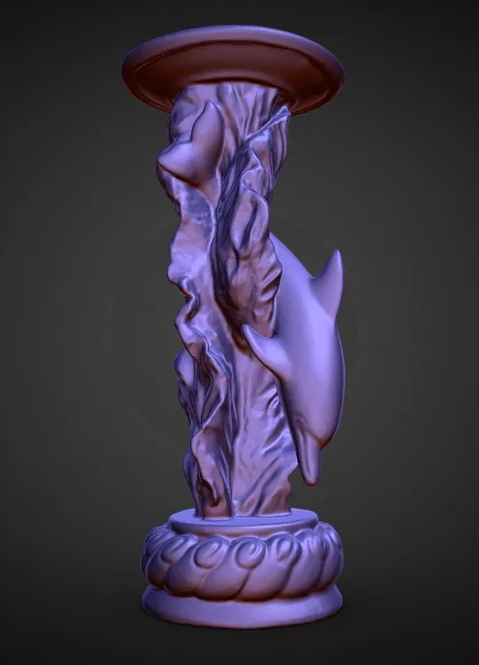 dolphin candle holder decoration