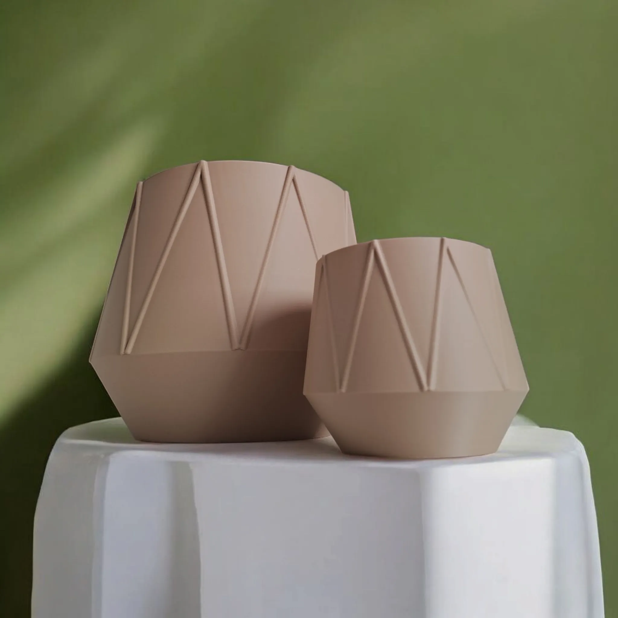 A Geometric Planter for Flowers, Plants, Succulents