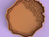 cortante + estampa marco con flores / frame flowers cutter-0