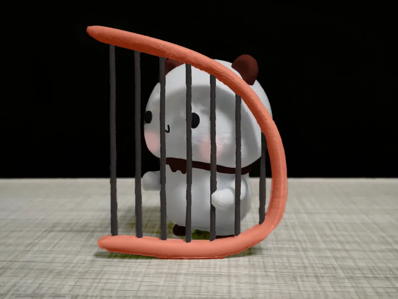 Couple Bear-Play_harp_Yier