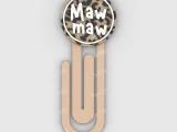 Paperclip mawmaw Leopard - bookmark-1