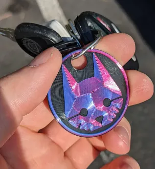 Stray video game keychain