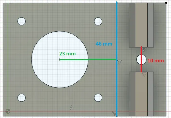 Nema 17 Dikey V Yuvası Desteği