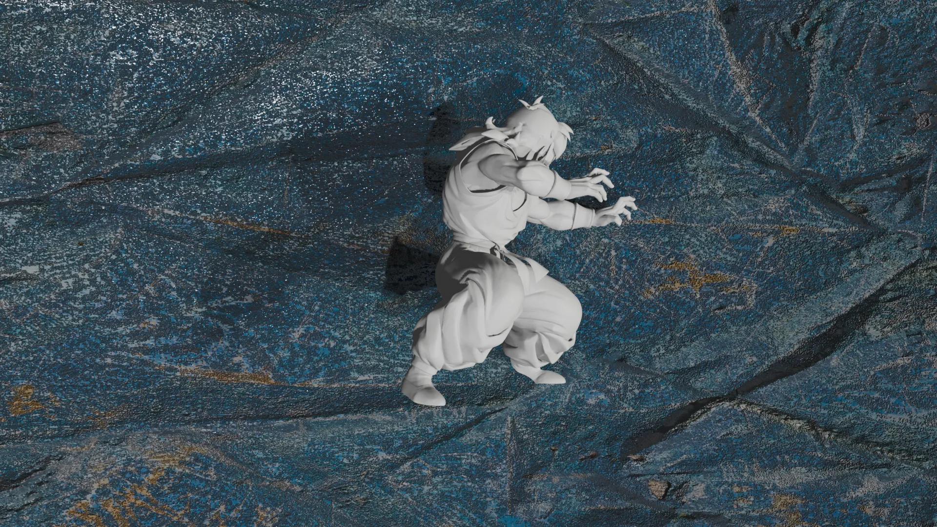 Yamcha Dragon Ball Z #3 Optimized for 3D Printing