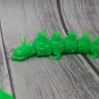 Flexible Oriental Christmas Dragon - Cute 3D Printable Model-1