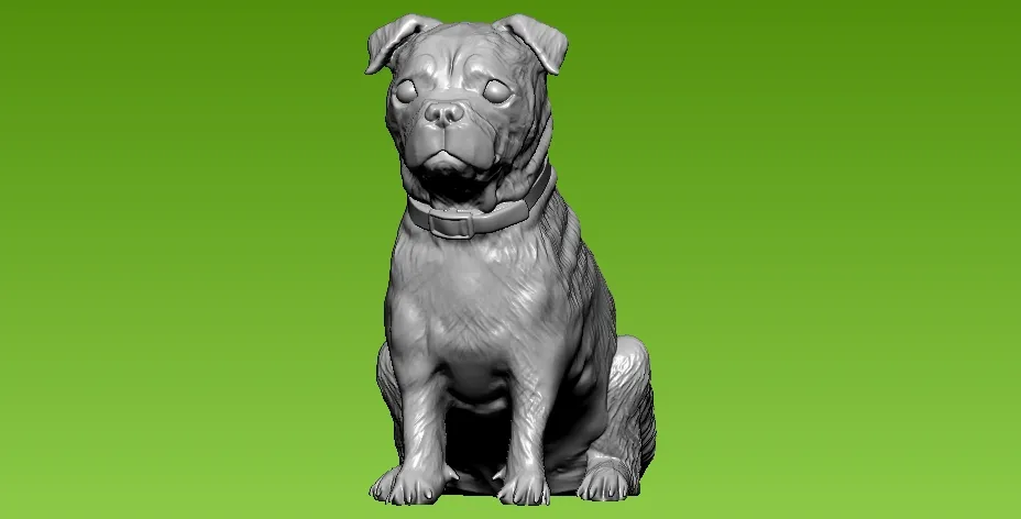 St. Bernard Dog statue - 3D print