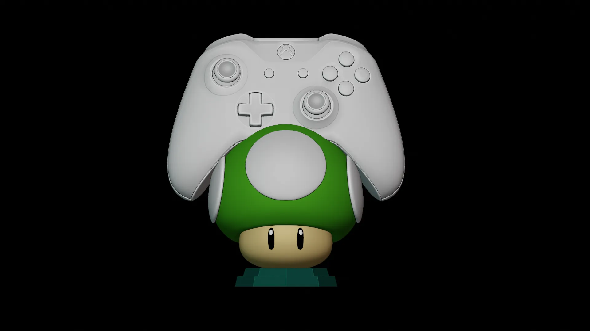 Mushroom joystick Holder - Super Mario bros