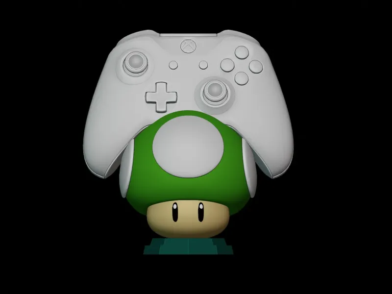 Mushroom joystick Holder - Super Mario bros