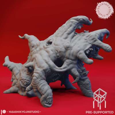 Gibbering Mouther - Tabletop Miniature (Pre-Supported STL) 3d model