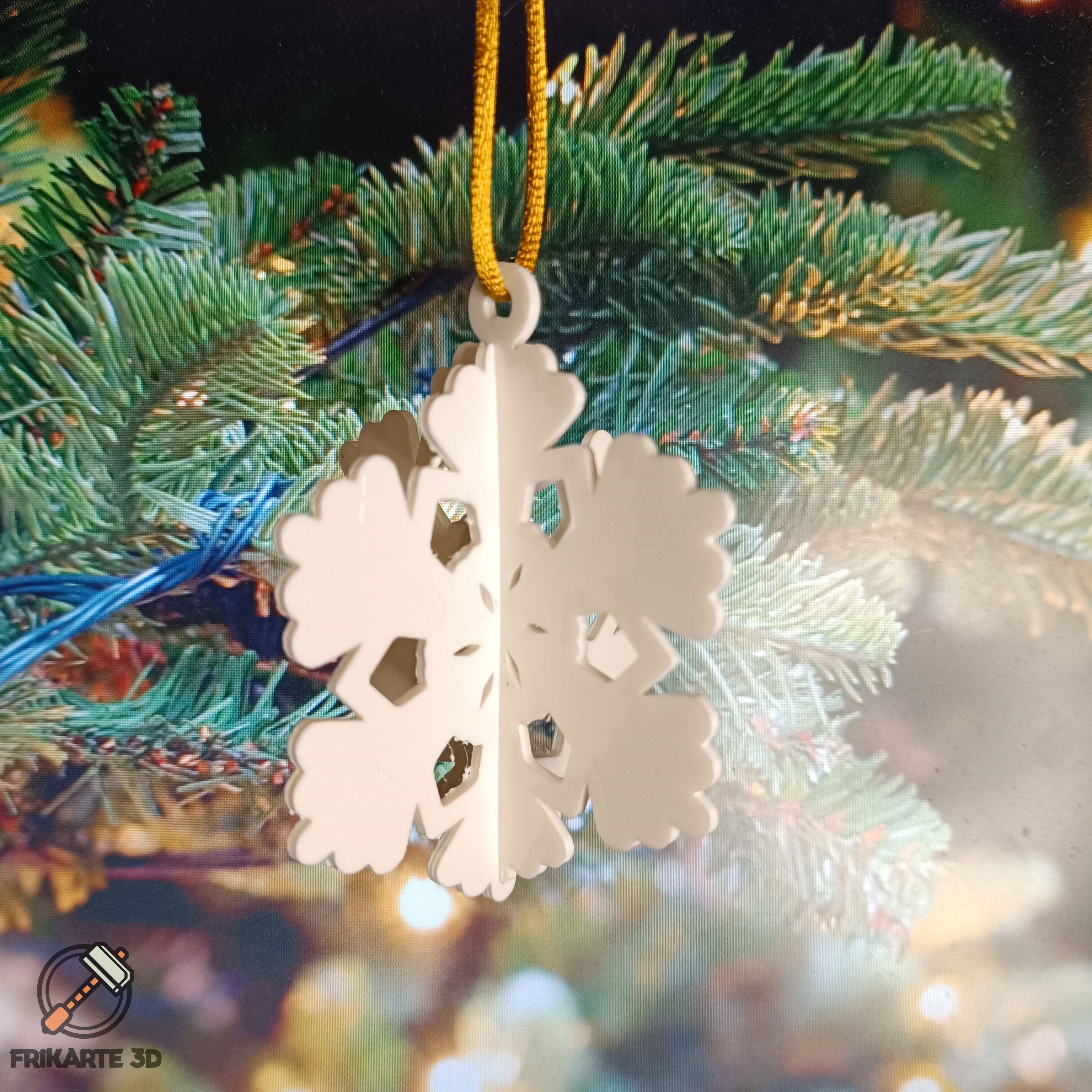 Ice Crystal Christmas Ornament Pack
