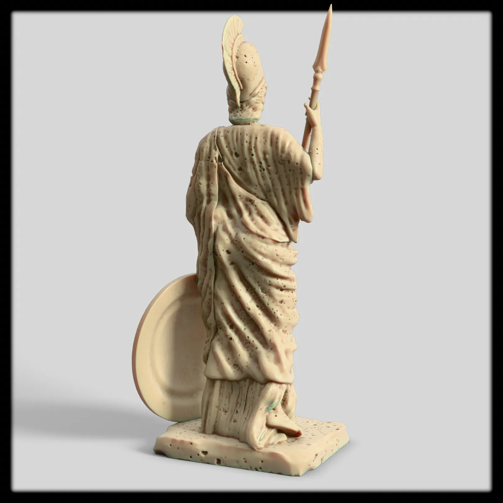 Athena Statue 3D Model - Greek Goddess Sculpture