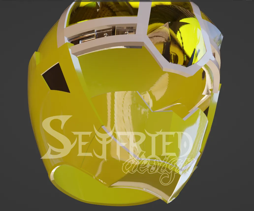 Mashin Sentai Kiramager Kira Yellow cosplay helmet 3D