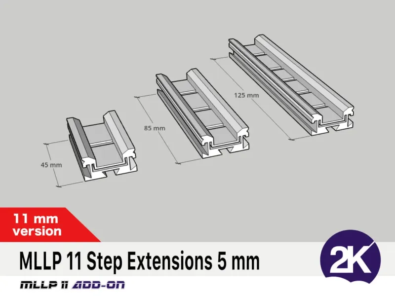 The Modular LED Light Profile, MLLP 11 5 mm extension add-on